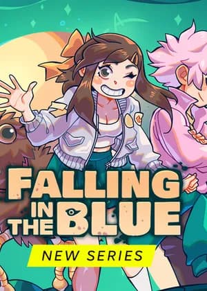 Falling in the blue